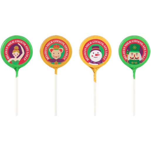 Limited Edition Xmas Belgian Milk Chocolate Lolly 20g (Assorted Item - Supplied At Random)