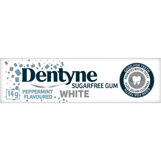 Dentyne White Peppermint Flavoured Sugarfree Gum 14g