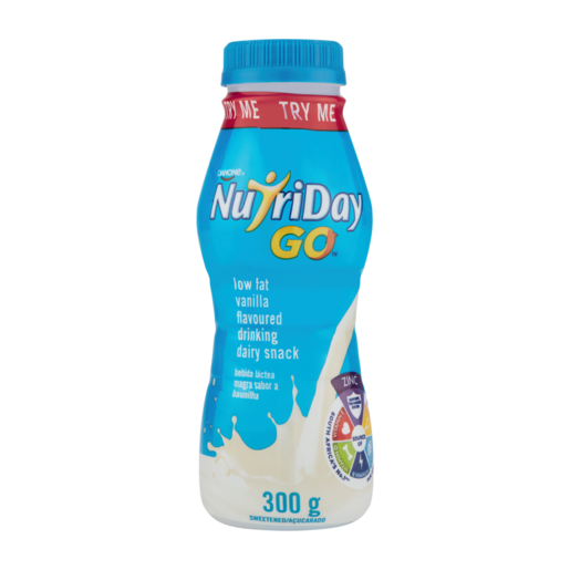 NutriDay Go Vanilla Flavoured Low Fat Drinking Dairy Snack 300g