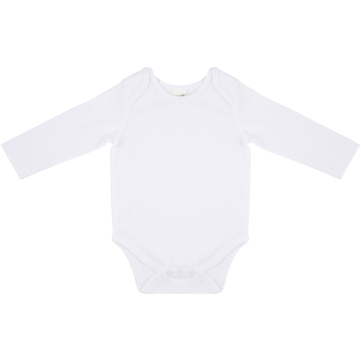 Jolly Tots Basics White Long Sleeve Body Vest | Baby Vests & Socks ...