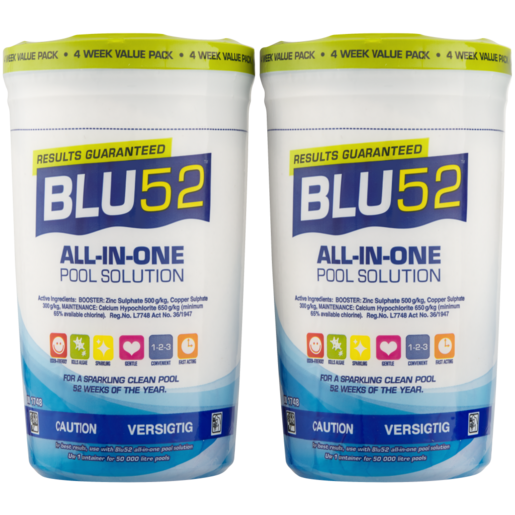 Blu52 All-In-One Pool Solution Value Pack 2 x 1.2kg