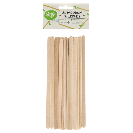 Simple Truth Wooden Stirrers 20 Pack