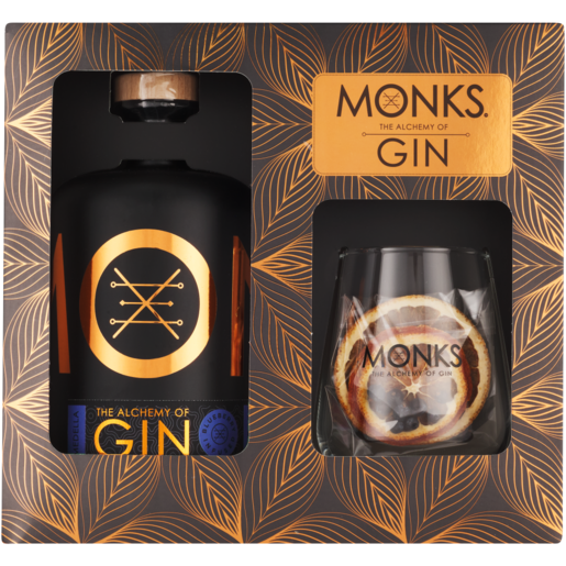 Monks Medella Gin 750ml Gift Pack