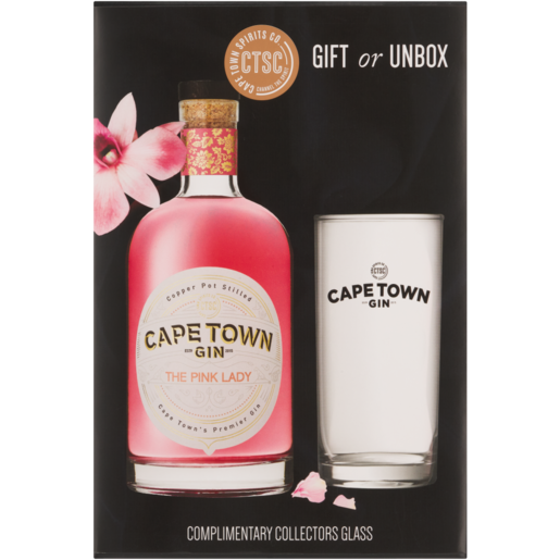 Cape Town Spirit Co. The Pink Lady Gin Gift Pack 750ml