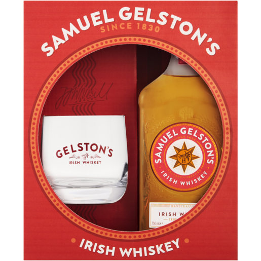 Samuel Gelston's Irish Whiskey Gift Set 750ml