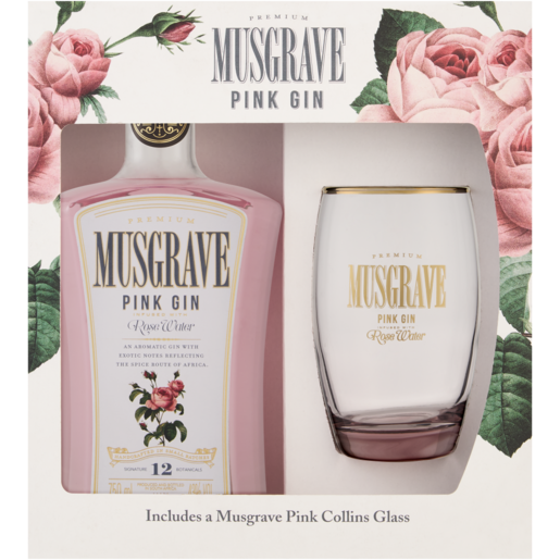 Musgrave Pink Gin Gift Pack 750ml