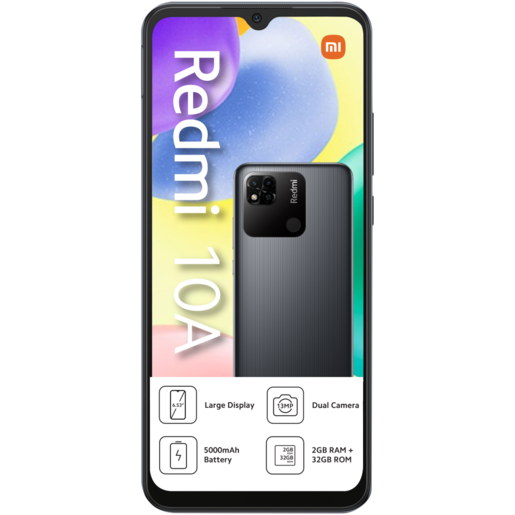 Xiaomi Redmi Grey 10A 32G Dual-Sim Smartphone