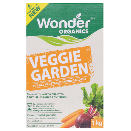 Wonder Organics Veggie Garden Fertiliser 1kg