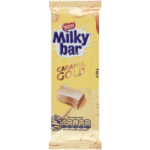 Milky Bar Caramel Gold White Chocolate Slab 85g