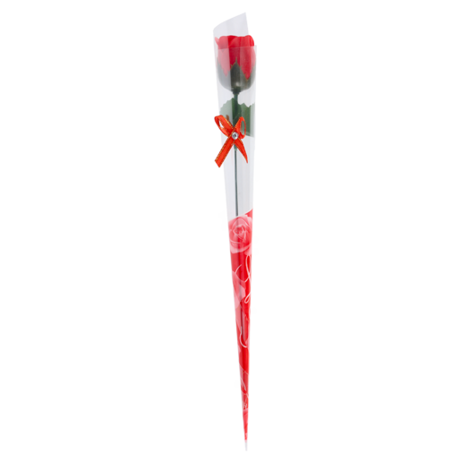 Artificial Scented Red Rose with Bow 1 Piece