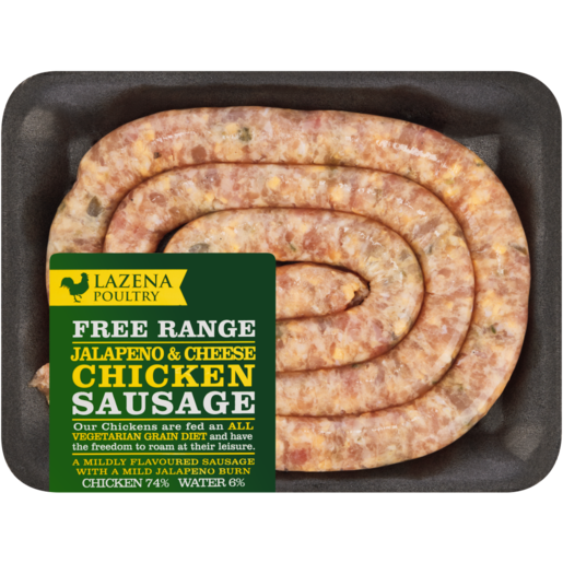 Lazena Poultry Jalapeno And Cheese Chicken Sausage Per Kg