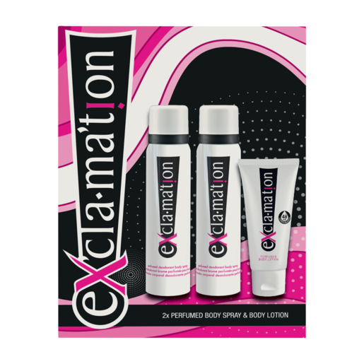 Exclamation Perfume Body Spray & Body Lotion Gift Set