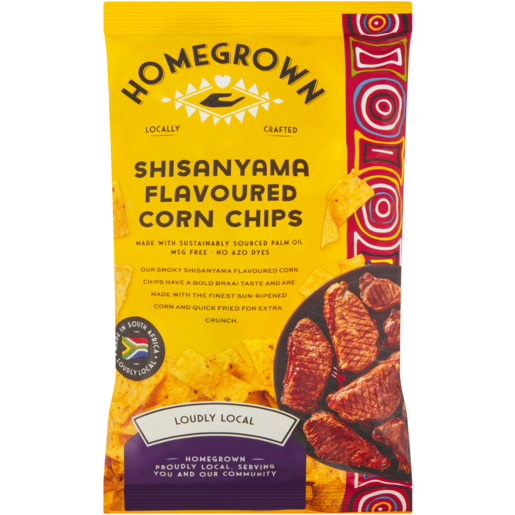 Homegrown Shisanyama Flavoured Corn Chips 120g