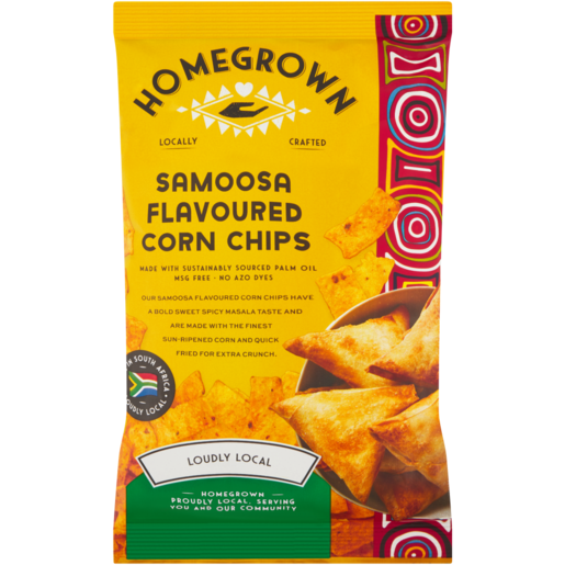 Homegrown Samoosa Flavoured Corn Chips 120g