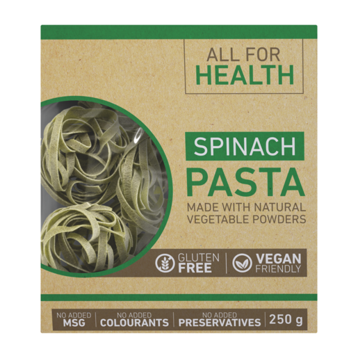 All For Health Spinach Pasta 250g