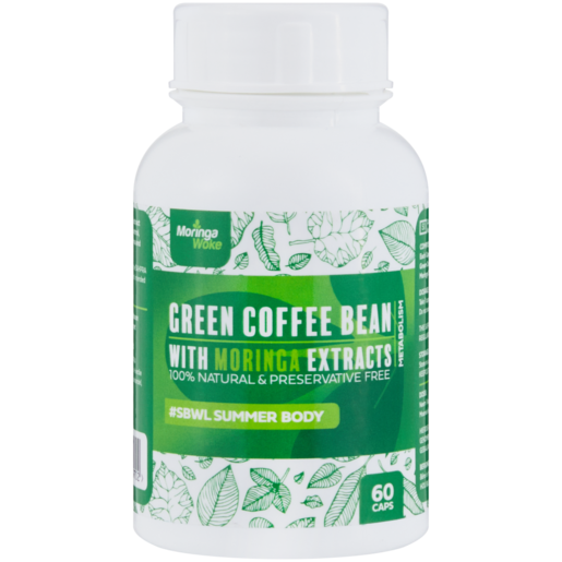 Moringa Woke Green Coffee Bean Capsules 60 Pack