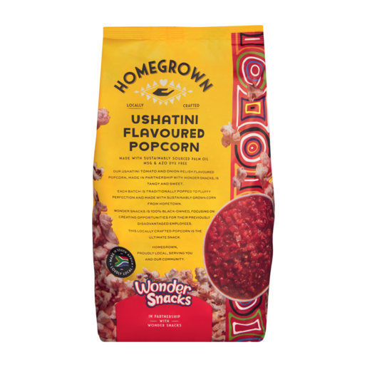 Homegrown Ushatini Flavoured Popcorn 90g