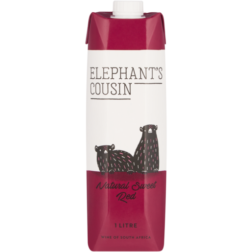 Elephant's Cousin Natural Sweet Red Wine Box 1L