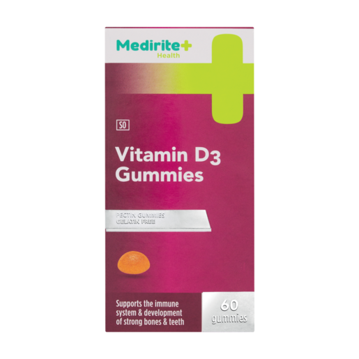 Medirite Vitamin D3 Gummies 60 Pack