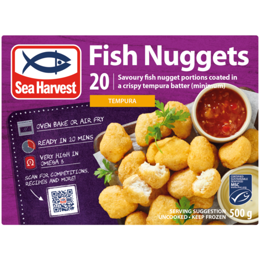 Sea Harvest Frozen Tempura Fish Nuggets 500g