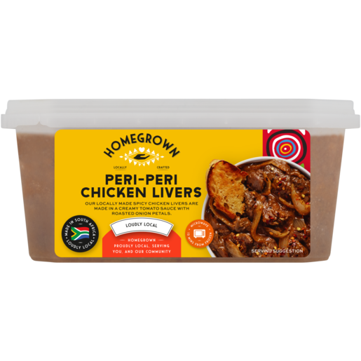 Homegrown Peri-Peri Chicken Livers 500g