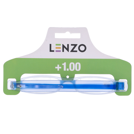 Lenzo +1.00 Foldable Reading Glasses