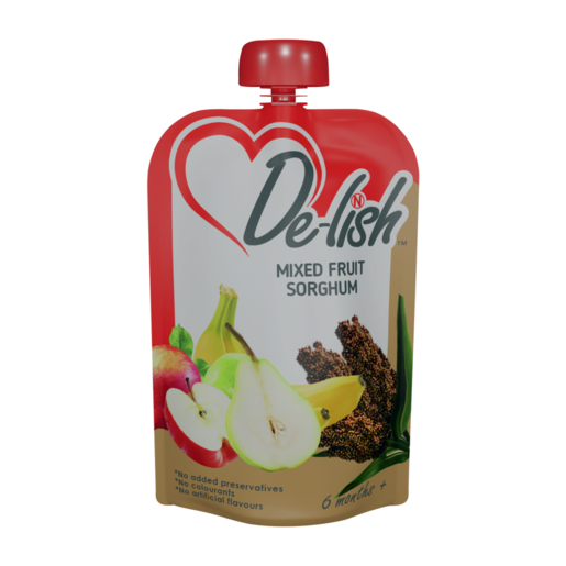 De-lish Mixed Fruit Sorghum Baby Food Pouch 110ml
