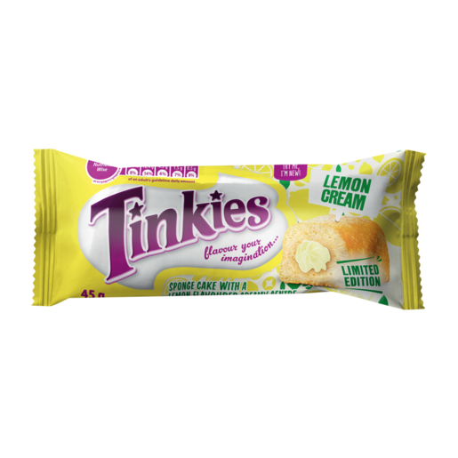 Tinkies Lemon Cream Sponge Cake 45g