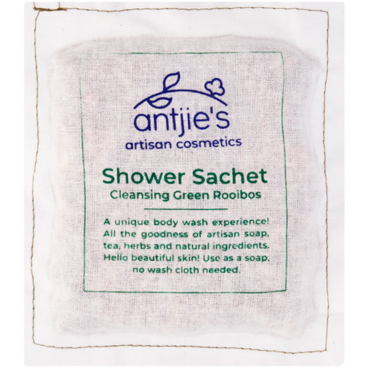 Antjie's Cleansing Green Rooibos Shower Sachet 100g 