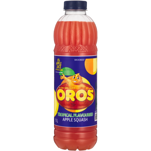 Oros Tropical Flavoured Concentrated Apple Squash 1L