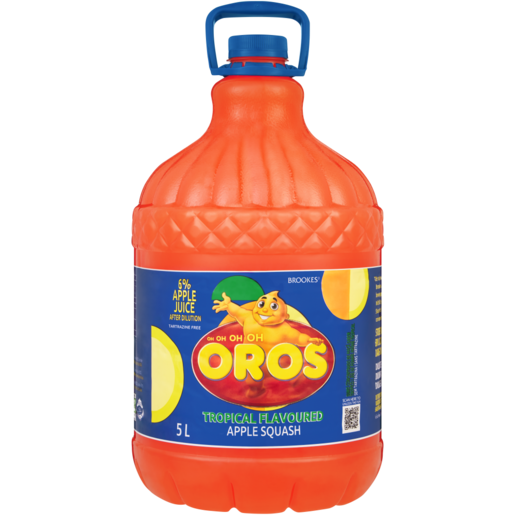 Oros Tropical Flavoured Apple Squash Concentrated Drink 5L