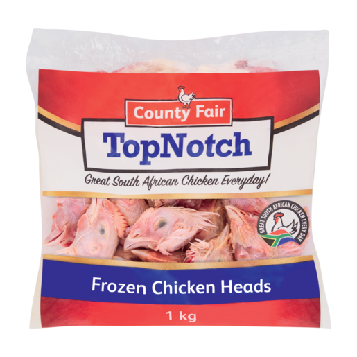 County Fair Top Notch Frozen Chicken Heads 1kg