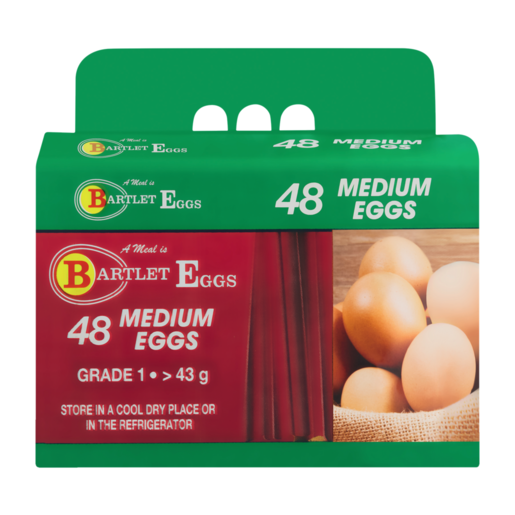 Bartlet Eggs Medium Eggs 48 Pack