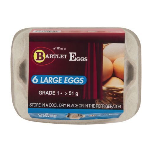 Bartlet Eggs Large Eggs 6 Pack