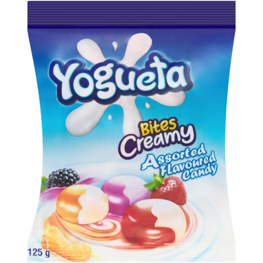 Yogueta Bites Assorted Creamy Flavoured Candy 125g