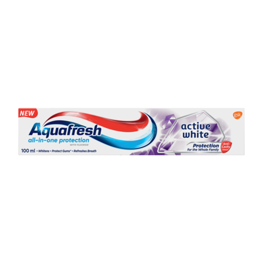 Aquafresh Active White Fluoride Toothpaste 100ml