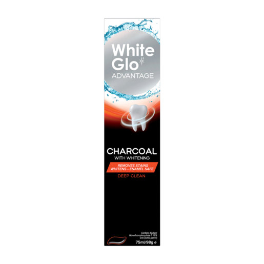 White Glo Advantage Charcoal Toothpaste 75ml