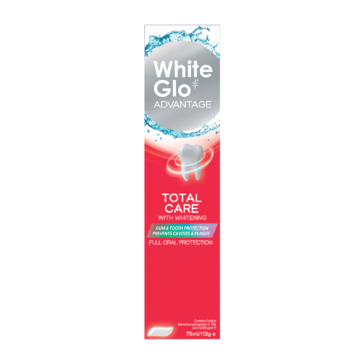 White Glo Advantage Total Care Toothpaste 75ml