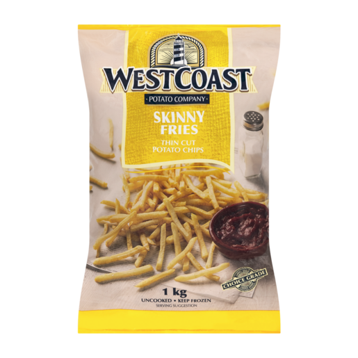 West Coast Frozen Skinny Fries 1kg