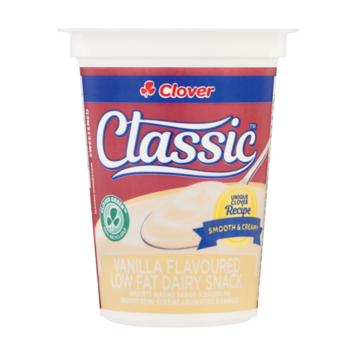 Clover Classic Vanilla Flavoured Low Fat Dairy Snack 150g