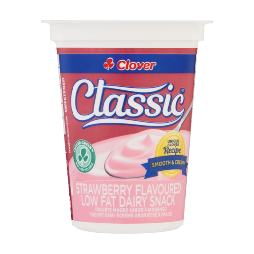 Clover Classic Strawberry Flavoured Low Fat Dairy Snack 150g