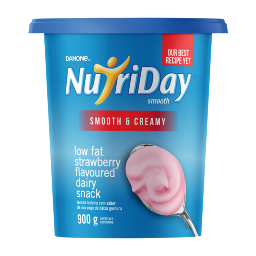 Danone NutriDay Strawberry Low Fat Flavoured Dairy Snack 900g