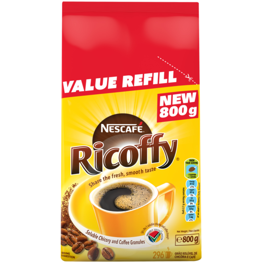 NESCAFÉ RICOFFY Soluble Chicory & Coffee Granules Refill 800g