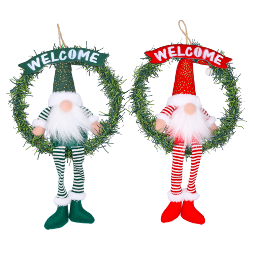 Santa's Choice Welcome Wreath 27cm (Assorted Item - Supplied At Random)