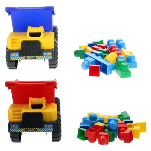 Zeus Dumping Truck with Blocks 26cm (Type May Vary)