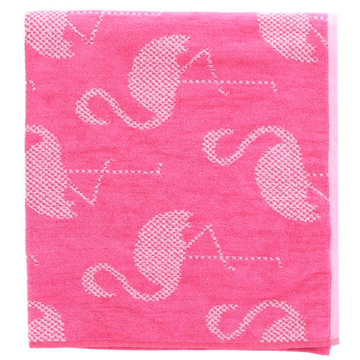 Laguna Pink Flamingo Beach Towel