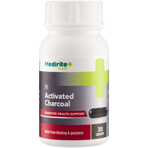 Medirite Activated Charcoal Capsules 30 Pack