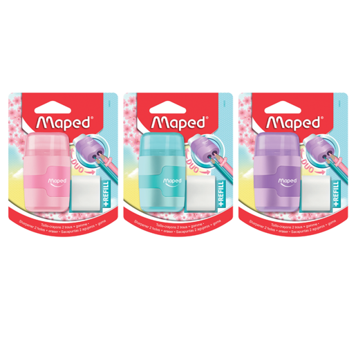Maped Pastel Duo Sharpener (Assorted Item - Supplied At Random)