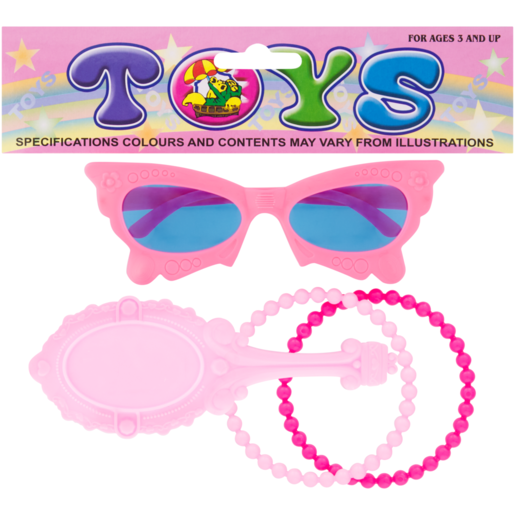Pink Beauty Set with Glasses 4 Piece (Assorted Item - Supplied at Random)