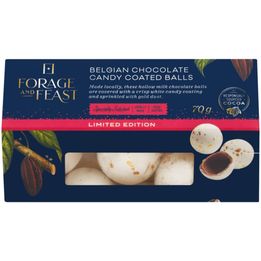 Forage And Feast Limited Edition Belgian Chocolate Candy Coated Balls 70g